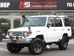 トヨタ ランドクルーザー70 4.2 ZX ディーゼル 4WD リフトUP公認 ブラV 新品タイヤ ナビ ETC