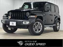 ジープ ラングラー アンリミテッド サハラ 2.0L 4WD ワンオーナー レーダークルーズ 黒革 BSM