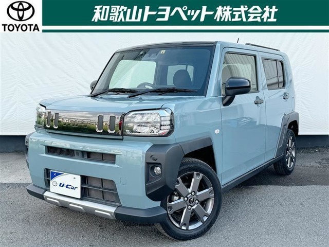 スクエアなボディと大径タイヤの武骨さやSUVらしい迫力を感じさせる軽SUV「ダイハツ　タフト」です！個性的なスタイルが持ち味です！