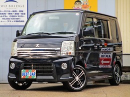 スズキ エブリイワゴン 660 PZターボ 4WD 左パワースライドドア　社外アルミ