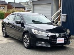 ホンダ アコードハイブリッド 2.0 EX 1オーナー 黒革シート ナビTV バックカメラ