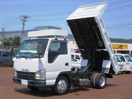 いすゞ エルフ 3.0 強化ダンプ フルフラットロー ディーゼルターボ 2WD　全低床ダンプ　5MT　ETC　エアコン