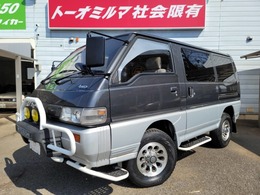 三菱 デリカスターワゴン 2.4 GLX エアロルーフ 4WD Wエアコン ETC ゴリラナビバックカメラ15AW