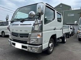 三菱ふそう キャンター 3.0 ダブルキャブ ロング 全低床 ディーゼルターボ ナビ・ETC・Bカメラ・AT車