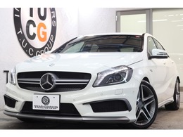 AMG Aクラス A45 4マチック 4WD レ-ダ-SP 黒本革 ナビTV Bカメラ 2年保証付