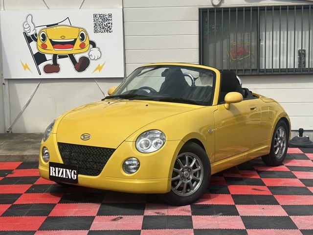 ジョーヌイエローのMTコペンです。車検9年6月