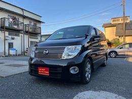 日産 エルグランド 2.5 250ハイウェイスター ブラックレザーナビエディション 4WD 地デジ　リアモニター　両側パワスラ