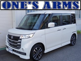 スズキ スペーシア 660カスタムZターボ ユーティリティパッケージ デュアルカメラブレーキサポート装着車 8インチナビTV　両側パワスラ　クルコン