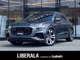 アウディ Q8 55 TFSI クワトロ デビューパッケージ Sライン 4WD ACC 純正ナビ全方位 半革 温席前後ドラレコ
