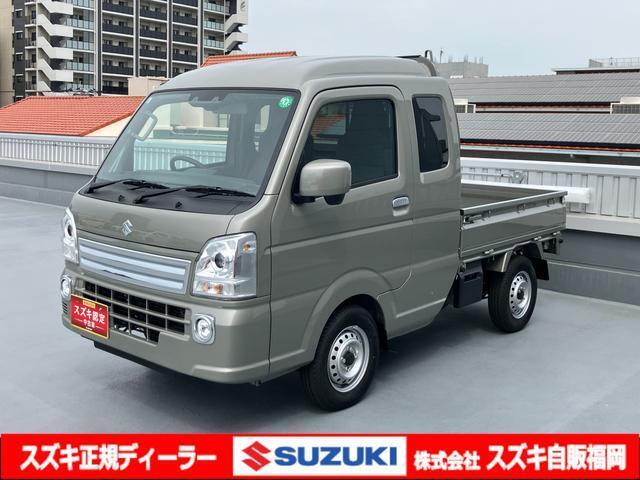 ＜令和6年式＞　モスグレーメタリック。ハイゼットジャンボをお探しの方！前後誤発進抑制機能搭載！ゆとりある広い室内空間の【スーパーキャリイ X】はいかがですか？