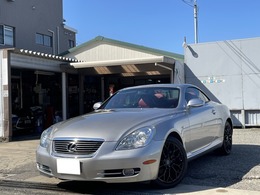 レクサス SC 430 電動オープン　コスモシルバー　赤革シート