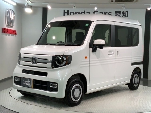 全国納車可 第三者機関証明書付 新車保証 試乗禁煙車 ナビVXM-245ZFEi フルセグ Rカメラ BTオ-ディオ ETC LEDライト VSA クルコン フォグ装備のN-VAN ファンターボ入庫！