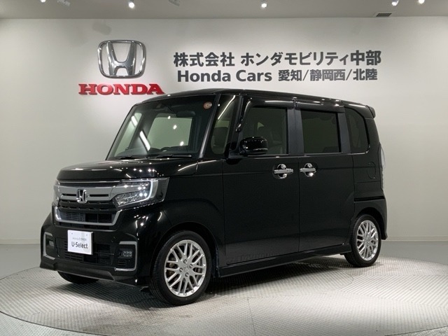 全国納車可 第三者機関証明書付 最長5年保証 ワンオーナー ナビVXU-217NBI TV Rカメラ CD録音 BTオ-ディオ DVD ドラレコ シ-トヒ-タ-装備のN-BOXカスタム Lターボ入庫！
