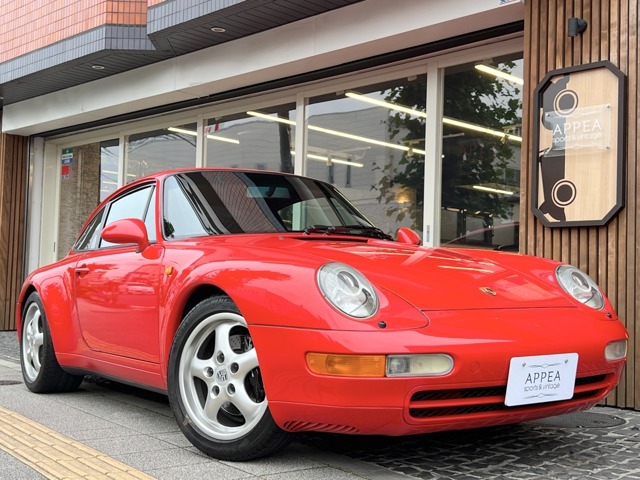 空冷最終モデルtype993の前期最終モデルの現車は■MIZWA正規D車■低走行3.7万K■カレラTip-S■伝統色ガーズレッド■記録簿多数！ARQRAYツインマフラー装着で空冷サウンドを引き立てる！