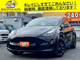 テスラ モデルY ベースグレード /保証付/禁煙車/ホワイトレザー/純正ディス