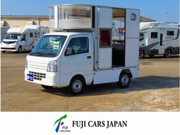 スズキ キャリイ 移動販売車　キッチンカー　フードトラック 2槽シンク　80L給排水　コールドテーブル