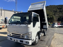 いすゞ エルフ 3tダンプ 全低床　プリクラッシュブレーキ 