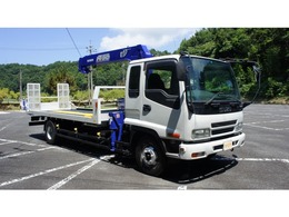 いすゞ フォワード 積載車 3段ユニック付き積載車　ローダーリモコン