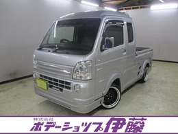 スズキ キャリイ 660 スーパーキャリイ X 3方開 オートギヤシフト車 4WD 翔プロデュースエアロ　車高調　社外ナビ・