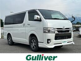 トヨタ ハイエースバン 2.8 スーパーGL ダークプライムII ロングボディ ディーゼルターボ 4WD 禁煙/両側パワスラ/全方位/ベッドキット