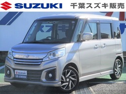 スズキ スペーシア 660 カスタム XS デュアルカメラブレーキサポート装着車 全方位付ナビ　ETC　後席スライドドア