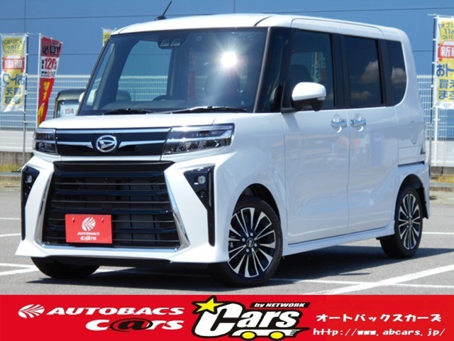 オートバックスカーズ姫路西店です♪お車が入庫致しました！令和7年式　ダイハツ「タントカスタム」グレードは「RS(ecoIDLE非装着)　2WD」カラーは「シャイニングホワイトパール」です♪