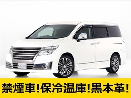 日産 エルグランド 3.5 ライダー ハイパフォーマンススペック ブラックライン 黒本革/後席モニター/全周囲/禁煙車/車高調