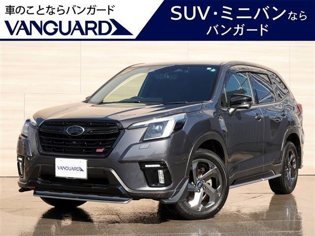 フォレスター【STIスポーツ】が入庫☆STI製エアロ・マフラー☆赤黒革シート☆パナソニック製8インチナビTV☆スマートリアビューミラー☆パワーバックドア☆アイサイト☆シートヒーター等装備豊富な一台☆