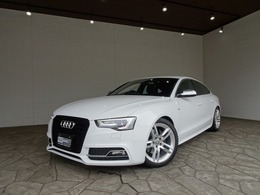アウディ A5スポーツバック 2.0 TFSI クワトロ Sラインパッケージ 4WD 禁煙車 記録簿 本革 車高調 ナビ地デジ
