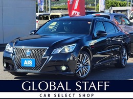 トヨタ クラウンアスリート ハイブリッド 2.5 S 黒本革 サンルーフ OP18インチ Bluetooth