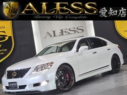 レクサス LS 460 バージョンSZ エアロWORK21インチサスコンマクレビSR革席