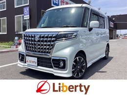 スズキ スペーシア 660 カスタム ハイブリッド XSターボ 衝突軽減B 社外ナビ Bカメラ 両側自動ドア