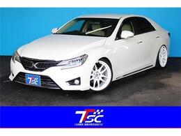 トヨタ マークX 2.5 プレミアム 禁煙WORK19AW社外マフラー半革シート