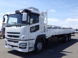 三菱ふそう スーパーグレート 平ボディ 荷台床:鉄板 スタンション穴 管理番号C33785