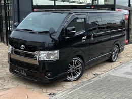 トヨタ ハイエースバン 2.8 スーパーGL ダークプライムII ロングボディ ディーゼルターボ ナビ　フローリング　ベッドキット