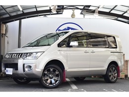 三菱 デリカD：5 2.2 ジャスパー ディーゼルターボ 4WD 1オナ JAOSリアラダー ナビ Bカメラ 半革