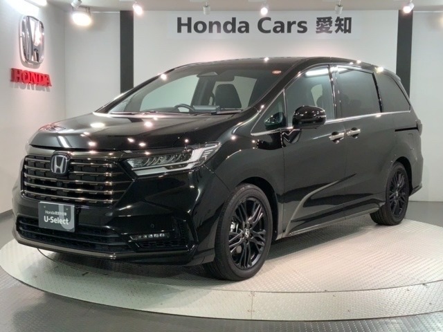 全国納車可 第三者機関証明書付 H SENSING 革シ-ト 新車保証 試乗車 ワンオ-ナ- ナビLXM-247VFLi TV装備のオデッセイ e:HEVアブソル-ト・EXブラックエディション入庫！