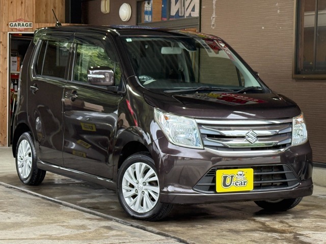 ☆お買い得車H.27年式スズキワゴンRのFZ入庫☆レーダーブレーキサポート/禁煙車/ナビ/ワンセグTV/シートヒーター/ETC/純正アルミホイール/BSタイヤ全国対応/コーティング施工