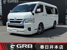 トヨタ ハイエース 2.7 GL ロング ミドルルーフ 新車未登録 大型ナビ天吊モニタ 16inアルミ