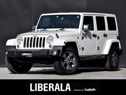 ジープ ラングラー アンリミテッド サハラ 4WD 茶革 シートヒーター 社外メモリナビ ETC