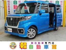 スズキ スペーシア 660 カスタム ハイブリッド GS 4WD ナビTV　ABS　片側パワスラ　4WD