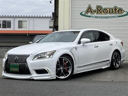 レクサス LS 460 バージョンC Iパッケージ 後期型　黒革　サンルーフ　WALDフルエアロ