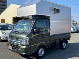 スズキ キャリイ 660 KCエアコン・パワステ農繁 3方開 4WD トラベルハウス・キャンピングカー・軽キャ