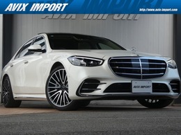 メルセデス・ベンツ Sクラス S500 4マチック AMGライン (ISG搭載モデル) 4WD 薄茶革 レザーEXC パノラマ AMG21AW 禁煙