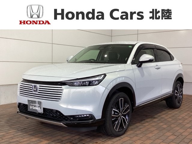 全国納車可 第三者機関証明書付 Honda SENSING 新車保証 試乗禁煙車 純正ナビ フルセグ Rカメラ BTオ-ディオ ドラレコ ETC LEDライト VSA装備のヴェゼルe:HEV Z入庫！