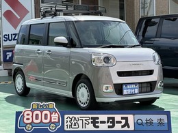 ダイハツ ムーヴキャンバス 660 ストライプス G 純正黒ルーフキャリア パノラマ対応カメラ