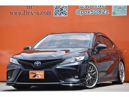 トヨタ カムリ 2.5 WS ブラック エディション TRDエアロWORK20AW車高調黒革シ-ト純正ナビ