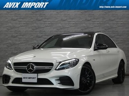 メルセデスAMG Cクラス C43 4マチック 4WD EXC-PKG 後期 PSR 黒革 Burmester HUD 19AW