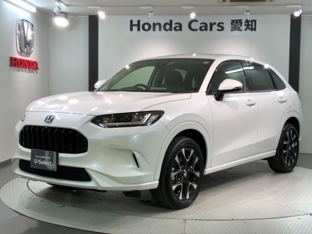全国納車可 第三者機関証明書付 革シ-ト 新車保証 試乗車 純正ナビ TV Rカメラ マルチビュ- BTオ-ディオ ETC LEDライト VSA シ-トヒ-タ-装備のZR-V e:HEVZ入庫！