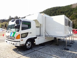 日野自動車 レンジャー 公共応急作業車 移動事務室車 増トン 4WD カプセル拡幅機能 ディーゼル発電機 4WD